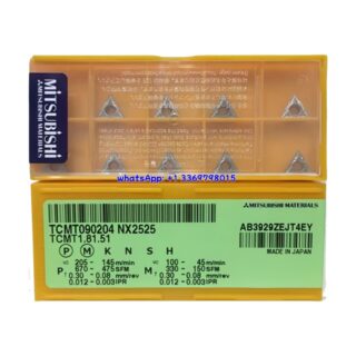 Original Mitsubishi TCMT090204 NX2525 Carbide Insert - Triangle | Steel (10 PCS)