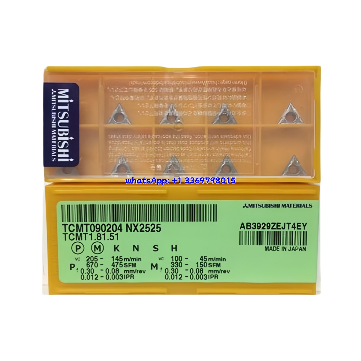 Mitsubishi TCMT090204 NX2525 Carbide Insert - Triangle | Steel, Cast Iron (10 PCS)