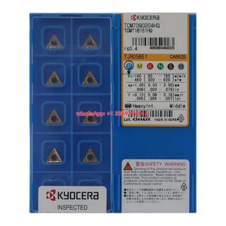 Original Kyocera TCMT090204-HQ CA5525 Carbide Turning Insert - Triangle | Steel (10 PCS)