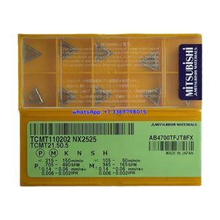 Original Mitsubishi TCMT110202 NX2525 Carbide Insert - Triangle | Steel (10 PCS)