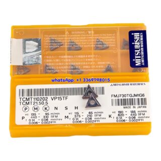 Original Mitsubishi TCMT110202 VP15TF Carbide Insert - Triangle | Steel & More (10 PCS)