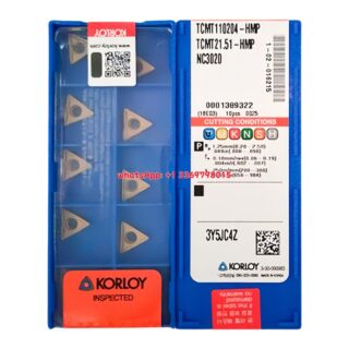 Original Korloy TCMT110204-HMP NC3020 Carbide Turning Insert - Triangle | Cast Iron (10 PCS)