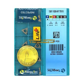 Original TaeguTec TCMT110204-MT TT8115 Carbide Insert - Triangle (10 PCS)