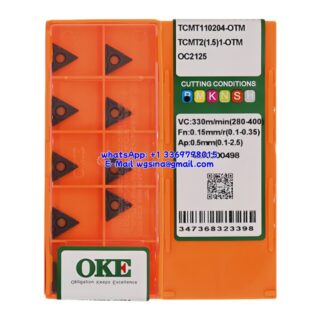 CNC TCMT110204-OTM OC2125 Carbide Insert - Triangle | Steel, Stainless Steel (10 PCS)