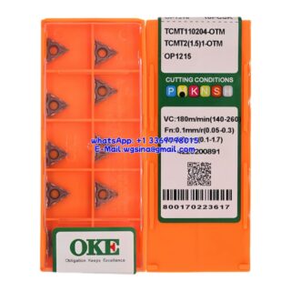 CNC TCMT110204-OTM OP1215 Carbide Insert - Triangle | Steel, Stainless Steel (10 PCS)