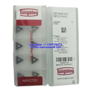 Original Tungaloy TCMT110204-PS AH725 Carbide Insert - Triangle | Stainless Steel & More (10 PCS)