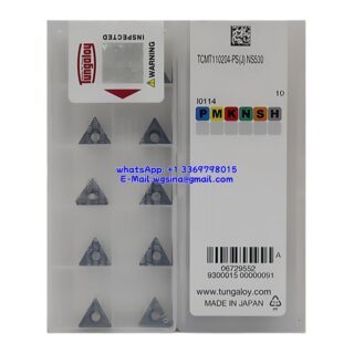 Original Tungaloy TCMT110204-PS NS530 Carbide Insert - Triangle (10 PCS)