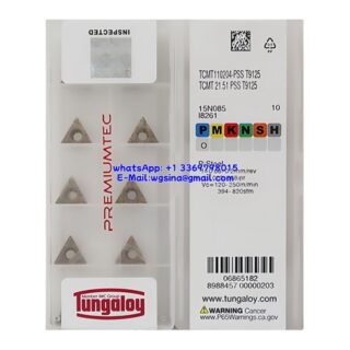 Original Tungaloy TCMT110204-PSS T9125 Carbide Insert - Triangle | Steel (10 PCS)