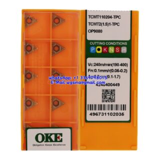 Original OKE TCMT110204-TPC OP9080 Carbide Insert - Triangle (10 PCS)
