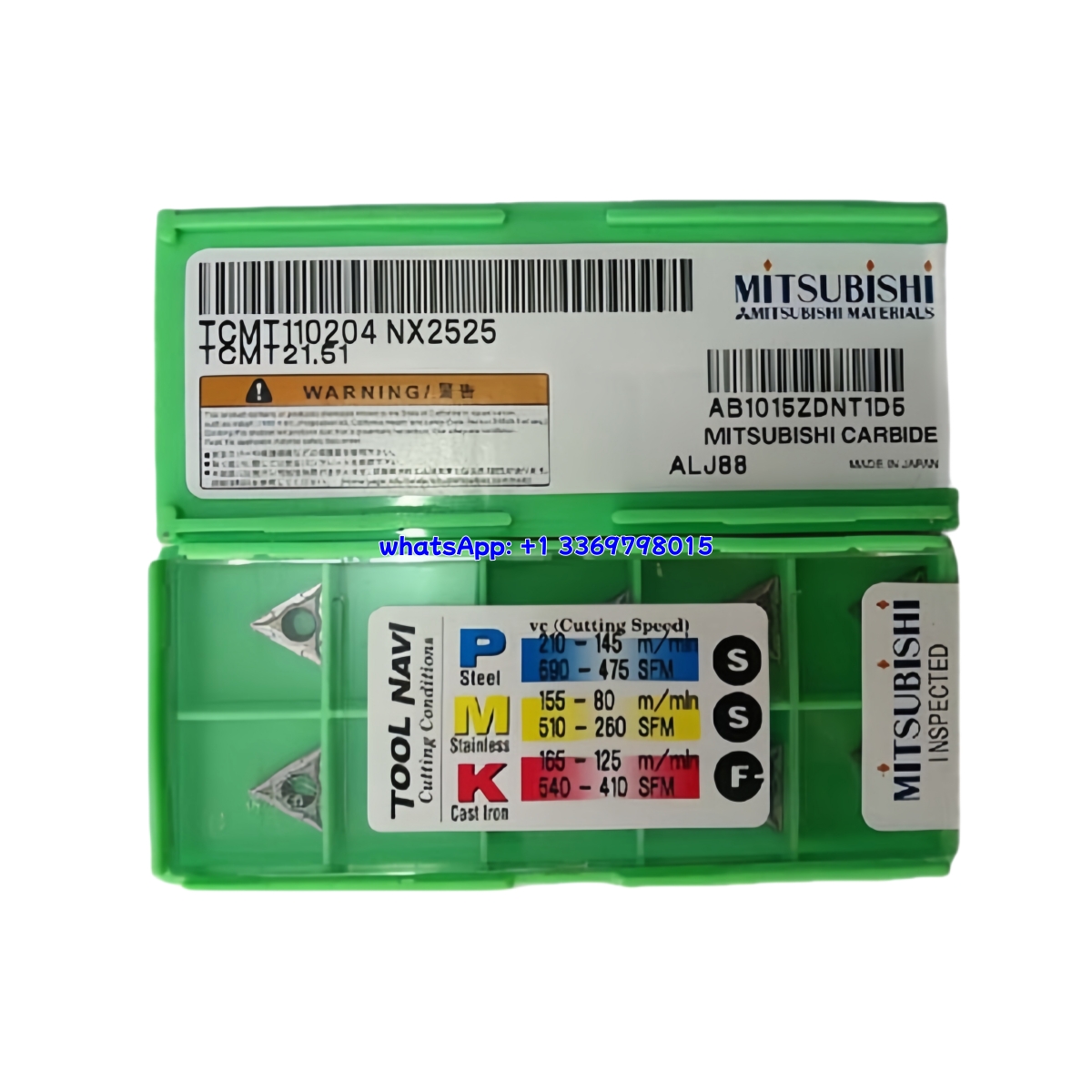 Mitsubishi TCMT110204 NX2525 Carbide Insert - Triangle | Steel, Hardened Steel (10 PCS)