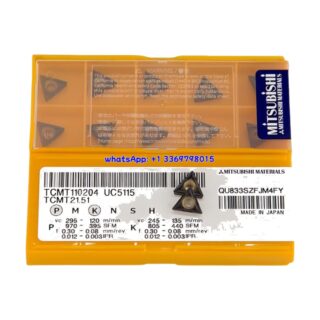 Original Mitsubishi TCMT110204 UC5115 Carbide Insert - Triangle | Steel (10 PCS)
