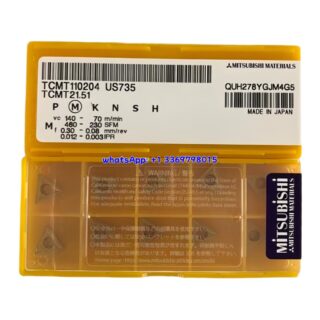 Original Mitsubishi TCMT110204 US735 Carbide Insert - Triangle | Steel & More (10 PCS)