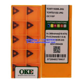 CNC TCMT110208-JHQ OC115P Carbide Insert - Triangle | Steel, Stainless Steel (10 PCS)