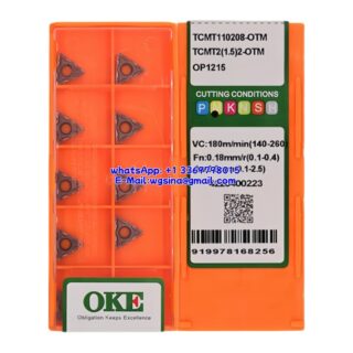Original OKE TCMT110208-OTM OP1215 Carbide Insert - Triangle (10 PCS)