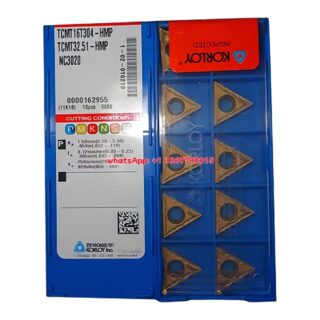 Original Korloy TCMT16T304-HMP NC3020 Carbide Turning Insert - Triangle | Cast Iron (10 PCS)