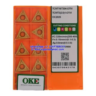 Original OKE TCMT16T304-OTM OC2025 Carbide Insert - Triangle (10 PCS)