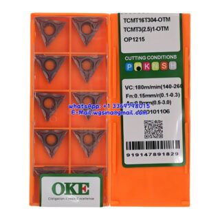 Original OKE TCMT16T304-OTM OP1215 Carbide Insert - Triangle (10 PCS)
