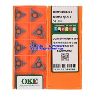 Original OKE TCMT16T304-SL1 OP1215 Carbide Insert - Triangle (10 PCS)