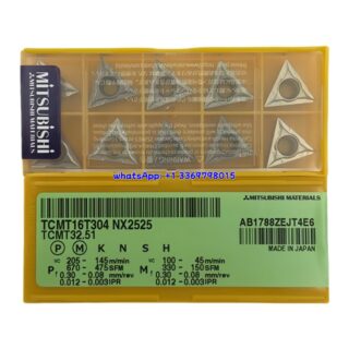 Original Mitsubishi TCMT16T304 NX2525 Carbide Insert - Triangle | Steel (10 PCS)