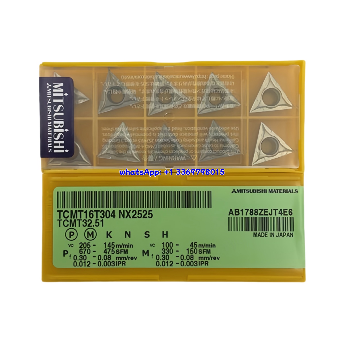Mitsubishi TCMT16T304 NX2525 Carbide Insert - Triangle | Steel, Stainless Steel (10 PCS)