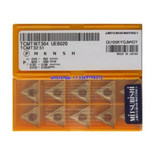 Original Mitsubishi TCMT16T304 UE6020 Carbide Insert - Triangle (10 PCS)