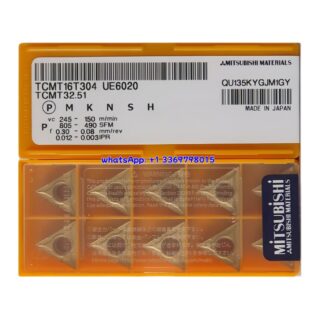 Original Mitsubishi TCMT16T304 UE6020 Carbide Insert - Triangle | Steel & More (10 PCS)