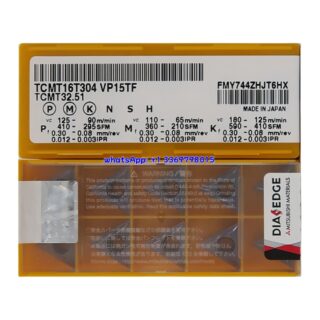 Original Mitsubishi TCMT16T304 VP15TF Carbide Insert - Triangle | Steel & More (10 PCS)