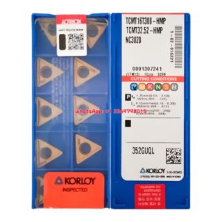 Original Korloy TCMT16T308-HMP NC3020 Carbide Turning Insert - Triangle | Cast Iron (10 PCS)