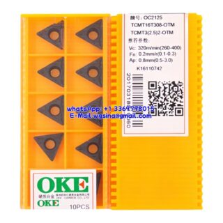 Original OKE TCMT16T308-OTM OC2125 Carbide Insert - Triangle (10 PCS)