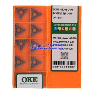 Original OKE TCMT16T308-OTM OP1215 Carbide Insert - Triangle (10 PCS)