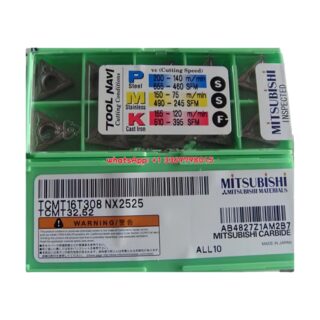 Original Mitsubishi TCMT16T308 NX2525 Carbide Insert - Triangle | Steel (10 PCS)