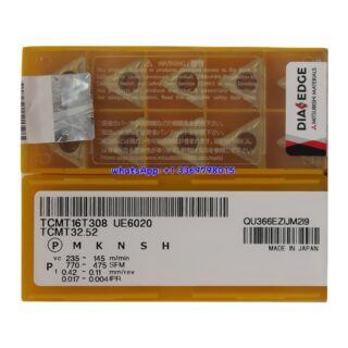 Original Mitsubishi TCMT16T308 UE6020 Carbide Insert - Triangle | Steel, Stainless Steel (10 PCS)