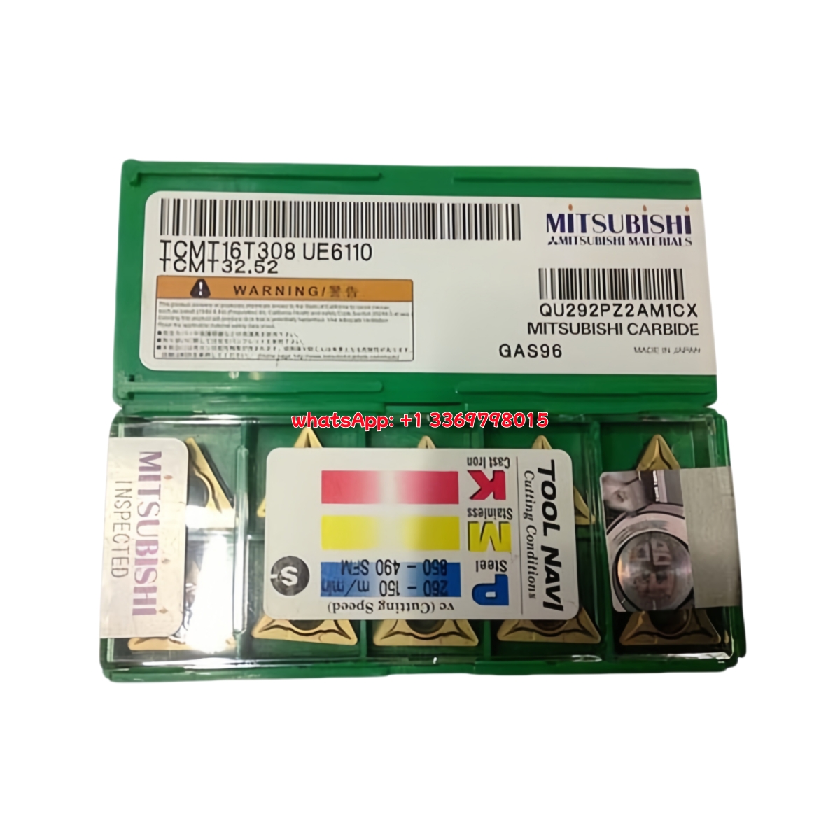 Mitsubishi TCMT16T308 UE6110 Carbide Insert - Triangle (10 PCS)