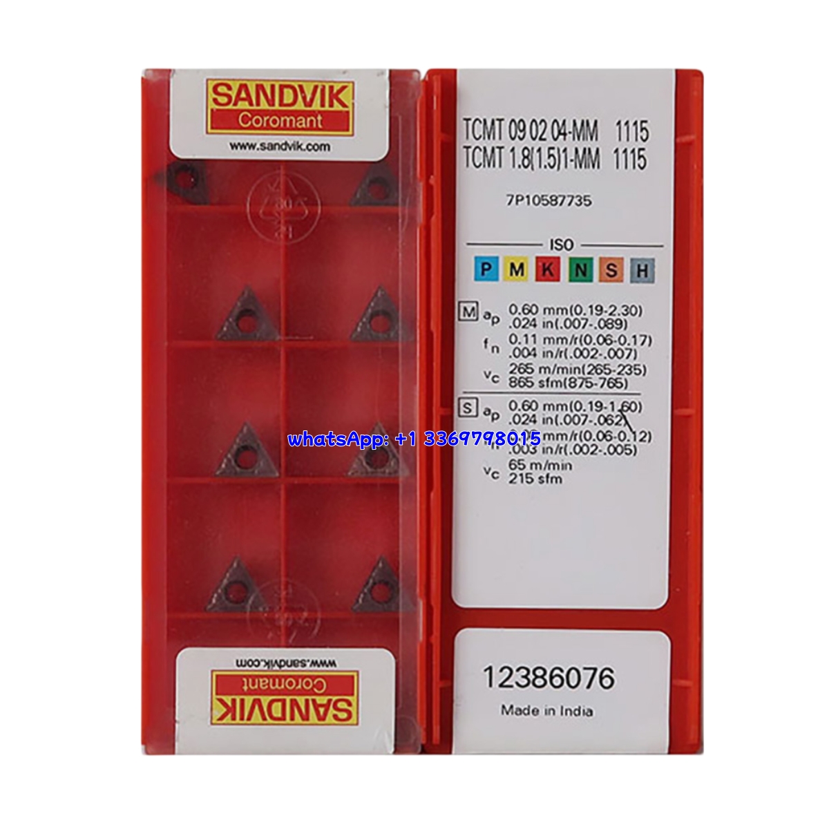 Sandvik 04-MM Carbide Turning Insert | Steel, Hardened Steel