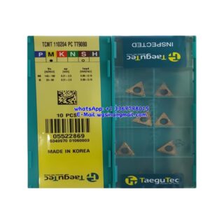 Original TaeguTec 110204 TT9080 Carbide Insert | Stainless Steel & More (10 PCS) TCMT TCMT 110204 PC TT9080