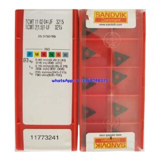 Original Sandvik 04-UF Carbide Turning Insert TCMT 11 02 3215 TCMT 11 02 04-UF 3215