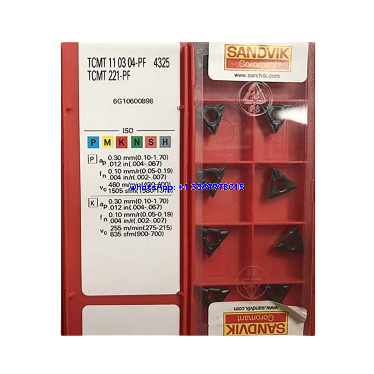 Sandvik 04-PF Carbide Turning Insert | Steel