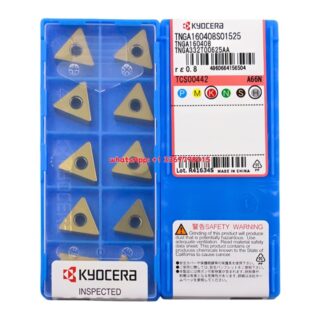 Original Kyocera TNGA160408S01525 Carbide Insert - Triangle (10 PCS) A66N TNGA160408S01525 A66N