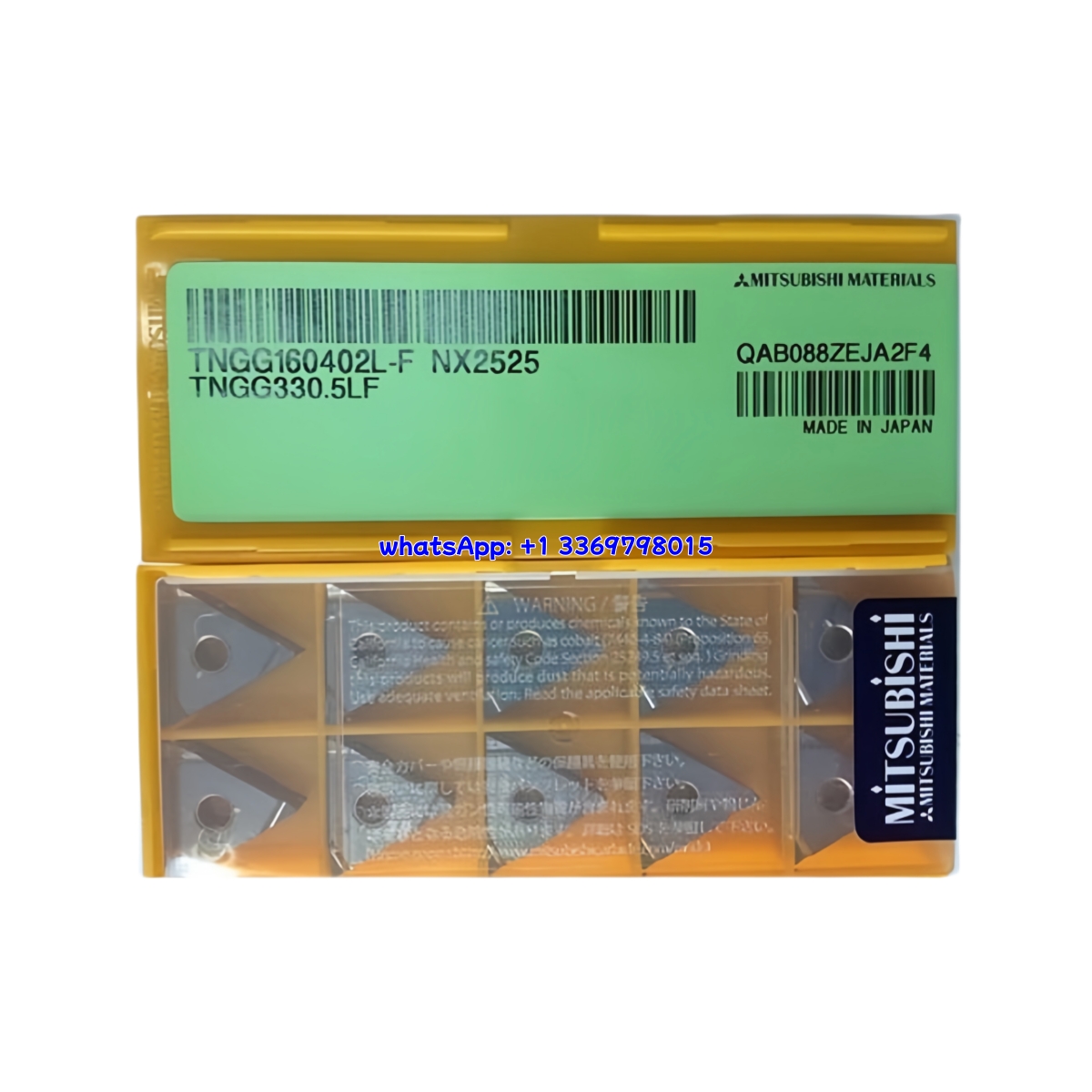 Mitsubishi TNGG160402L-F NX2525 Carbide Insert - Triangle | Steel (10 PCS)