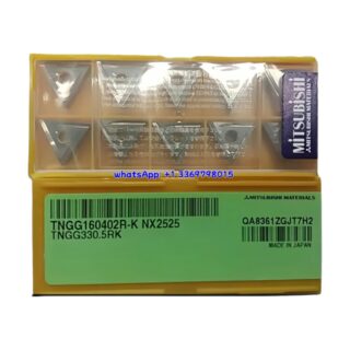 Original Mitsubishi TNGG160402R-K NX2525 Carbide Insert - Triangle | Steel (10 PCS)