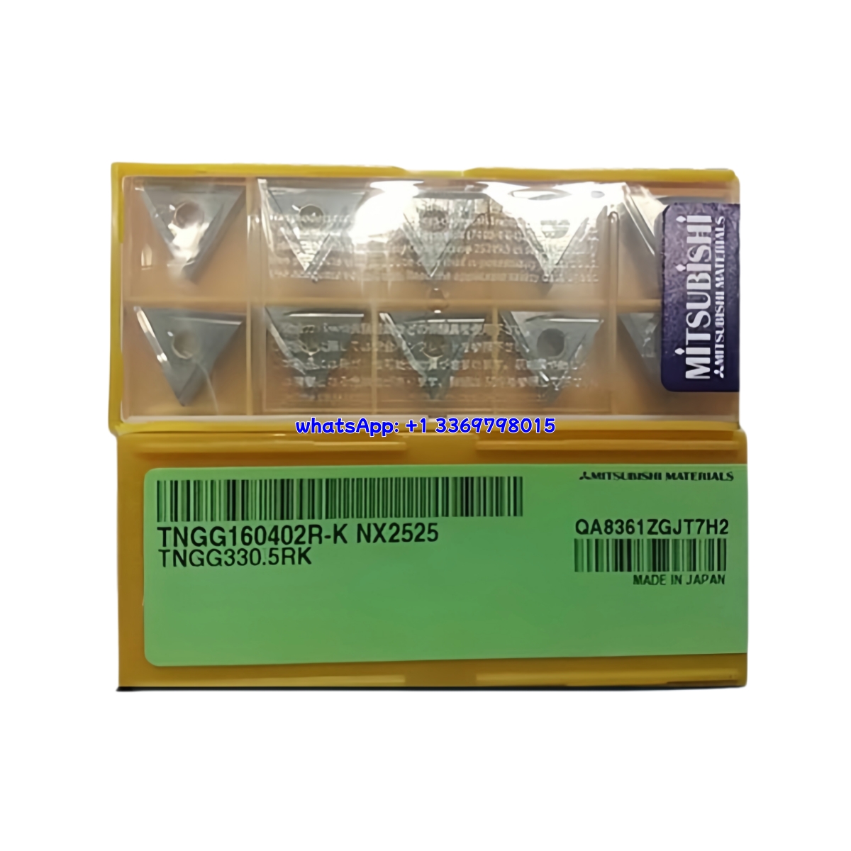 Mitsubishi TNGG160402R-K NX2525 Carbide Insert - Triangle | Steel (10 PCS)