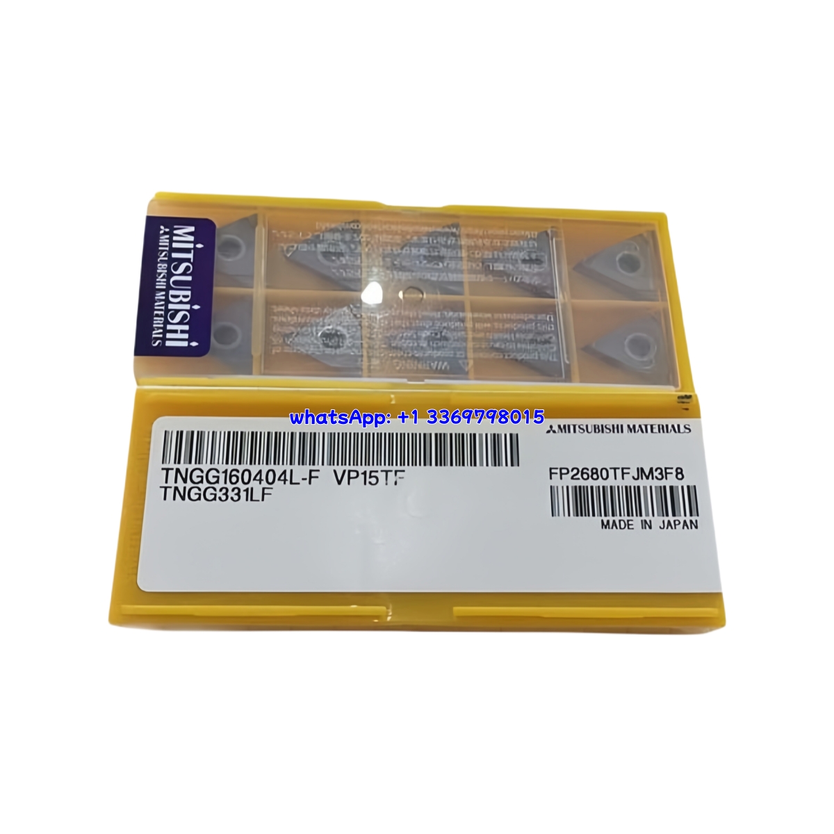 Mitsubishi TNGG160404L-F VP15TF Carbide Insert - Triangle | Steel, Stainless Steel (10 PCS)