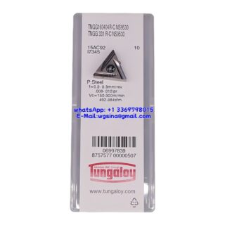 Original Tungaloy TNGG160404R-C-NS9530 NS9530 Carbide Insert - Triangle (10 PCS)