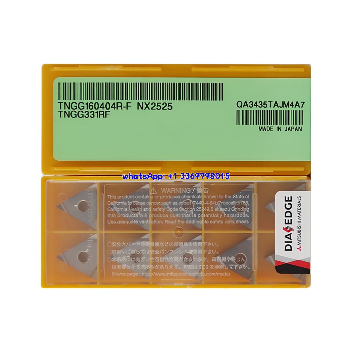 Mitsubishi TNGG160404R-F NX2525 Carbide Insert - Triangle | Steel (10 PCS)