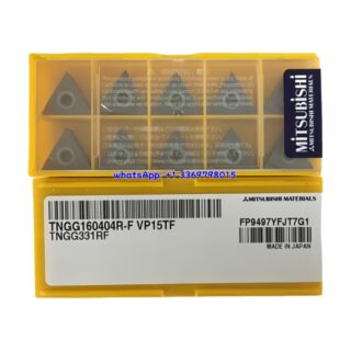 Original Mitsubishi TNGG160404R-F VP15TF Carbide Insert - Triangle | Steel, Stainless Steel (10 PCS)