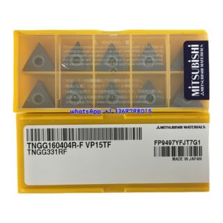 Original Mitsubishi TNGG160404R-F VP15TF Carbide Insert - Triangle | Steel, Stainless Steel (10 PCS)