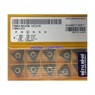 Original Mitsubishi TNMA160408 UC5115 Carbide Insert - Triangle | Steel (10 PCS)