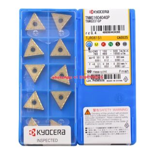 Original Kyocera TNMG160404-CS CA5525 Carbide Turning Insert - Triangle | Steel (10 PCS)