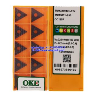 Original OKE TNMG160404-JHQ OC115P Carbide Insert - Triangle (10 PCS)