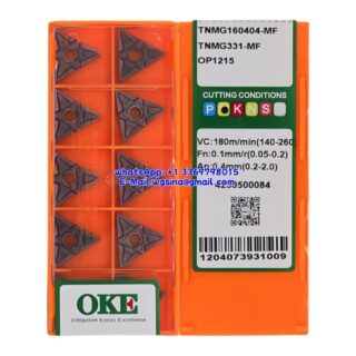 Original OKE TNMG160404-MF OP1215 Carbide Insert - Triangle (10 PCS)